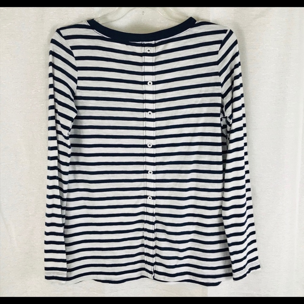 Splendid Cerine Stripes Button Down Back Top - image 8